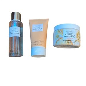 Mandarin and Honeysuckle set of 3 (Body Wash, Perfume, and Body Scrub)